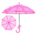 thumbnail image 3 of Lace Parasol, Exquisite Bridal Umbrella Beautiful Decorative Handicraft  For Photos For Weddings For Parties Rose Red, 3 of 8