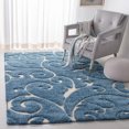 thumbnail image 1 of SAFAVIEH Florida Douglas Floral Vines Shag Area Rug, 1 of 6