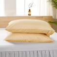 thumbnail image 1 of Pillow Cases Set of 2 Envelope Closure Pillow Covers Soft Brushed Microfiber Fabric Shrinkage and Fade Resistant 17.7*30 Inch Standard Size Machine Washable Bedding Accessories for Home Bedroom Decor, 1 of 6