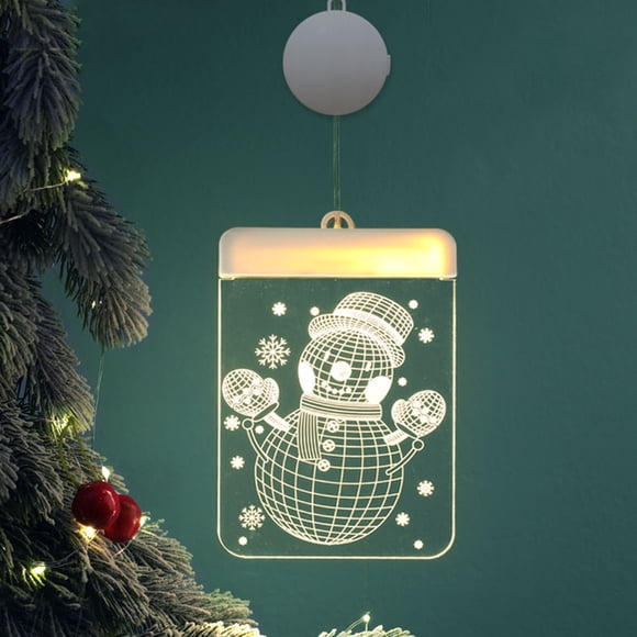 Iumwxz night light Christmas Window Lights LED Hanging Curtain Light Garland Tree Decoration veilleuse enfant Plastic / Metal Rollbacks on Essentials