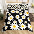 thumbnail image 2 of Erosebridal Groovy Floral Comforter Cover King, Rustic Flower Bedding King Size, Ladybug Decor, Reversible 3pcs（No Comforter）, 2 of 6