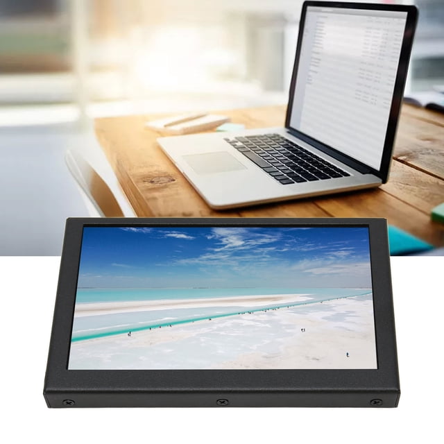 Mini Écran d'Ordinateur, Écran LCD IPS Moniteur Portable 5 Pouces Interface Multimédia HD pour TV pour Ordinateur Portable