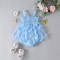 thumbnail image 2 of MIASHUI Girls Sleeveless Solid Color Butterfly Mesh Tutu Ruffles Dress Romper Clothes,Blue,6-9 Months, 2 of 6