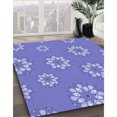 thumbnail image 3 of Ahgly Tapis d'Intérieur Lavable en Machine Carré Transitionnel Mimosa Violet, 3 Pieds Carré, 3 of 7