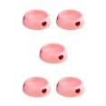 thumbnail image 1 of Dalazy Bol pour Chien en Plastique Résistant à l'Usure et Durable, Résistant aux Morsures Longue Durée, Rose, Petite Taille, Ensemble de 5, 1 of 6
