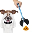 thumbnail image 1 of Dog Cat Pet Pooper Scooper Jaw Poop Scoop Clean Pick Up Waste Long Handle Blue, 1 of 9