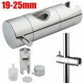 thumbnail image 4 of Adjustable Shower Head Holder for Slide Bar,Universal 19-25MM O.D. Rail Head Bracket Holder for Slide Bar Slider Clamp Bathroom Replacement 360 Degree Rotation Sprayer Holder (ABS Chrome), 4 of 5