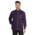 thumbnail image 1 of Bestman Solid Button Down Shirt For Men Long Sleeve With Patch Pocket Formal Business Wear, 1 of 7