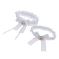 thumbnail image 1 of relayinert Beautiful Womens Lace Flower Leg Garter Belt Rings Exquisite and Charming White 33cm 1Set, 1 of 6