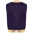 thumbnail image 2 of vastwit Mens Halloween Toad Vest Costumes Open Front Shiny Trim Waistcoat Cartoon Captain Cosplay Outfits Purple XL, 2 of 6