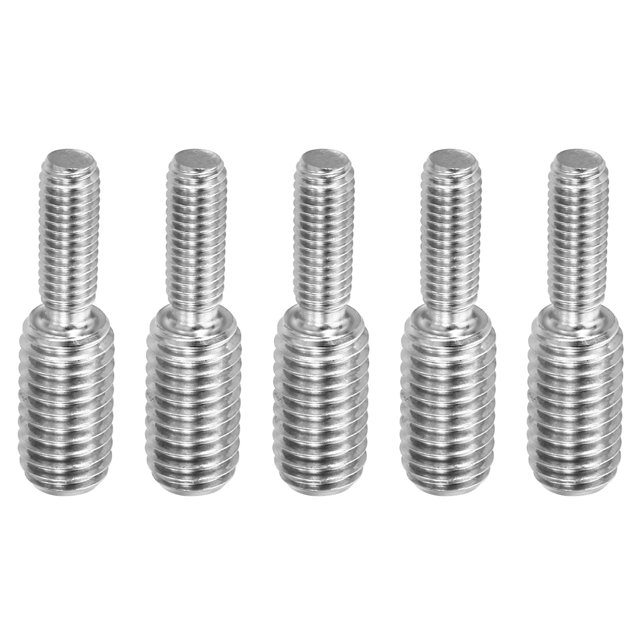Unique Bargains M5*M8*30 Double End Threaded Stud Screw Bolt, 5 Pack 304 Stainless, 30mm Long