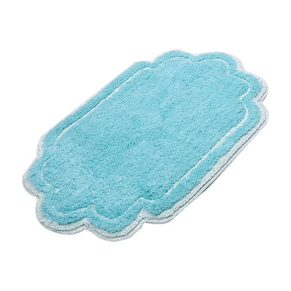 WHEANG Three Piece Set Of Solid Color Bathroom Floor MATS Velvet Plush Absorbent And Dirt Floor MATS And Toilet Door MATS For The Bathroom