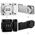 thumbnail image 4 of Wweixi Easy Access With Lock For Locker Say Goodbye To Lost Keys Cabinet Locks With Combination silver Style 2, 4 of 6