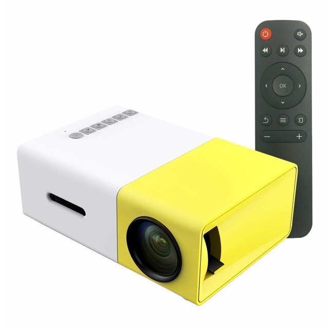 YG300 Mini Projecteur Audio YG-300 HD USB Mini Projecteur Prise en Charge 1080P Lecteur Multimédia Domestique Maison