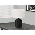 thumbnail image 1 of Monarch Specialties Lighting, 23"h, Table Lamp, Black Rattan, Ivory / Cream Shade, Modern, 1 of 6