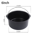 thumbnail image 1 of Vaidha 6 Inch Non Stick AirFryer Cake Barrel Baking Pan Tray Frying Basket, 1 of 2