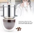 thumbnail image 2 of Filtre à café, Filtre à café réutilisable en Acier Inoxydable, Infuseur à café sans Papier de Style Vietnamien (Mèche), 2 of 10