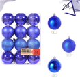 thumbnail image 1 of Boules Décoratives de Noël, Décorations Suspendues pour Arbre de Noël, 24 Pcs (Rouge), 1 of 8