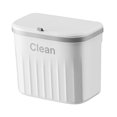 thumbnail image 4 of Lipstore Kitchen Compost Bin Trash Bin Waterproof Rubbish Container Hanging Small Trash White S, 4 of 8