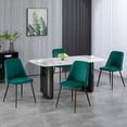 thumbnail image 2 of HOMCOM Ensemble de 4 Chaises de Salle à Manger, Chaise d'Appoint avec Revêtement Toucher Velours, 2 of 10