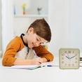 thumbnail image 3 of Petit Réveil, Petite Horloge de Bureau Réveil pour Élèves du Primaire Réveil pour Enfants Horloge de Chevet Simple Petit Réveil Horloge de Bureau Secondes Sautantes Non Silencieux Mignon Réveil, 3 of 8