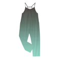 thumbnail image 4 of MIASHUI Combinaison pour Filles à Col en V Sans Manches, Décontractée, Pantalon Long, Vert, 13-14 Ans, 4 of 5