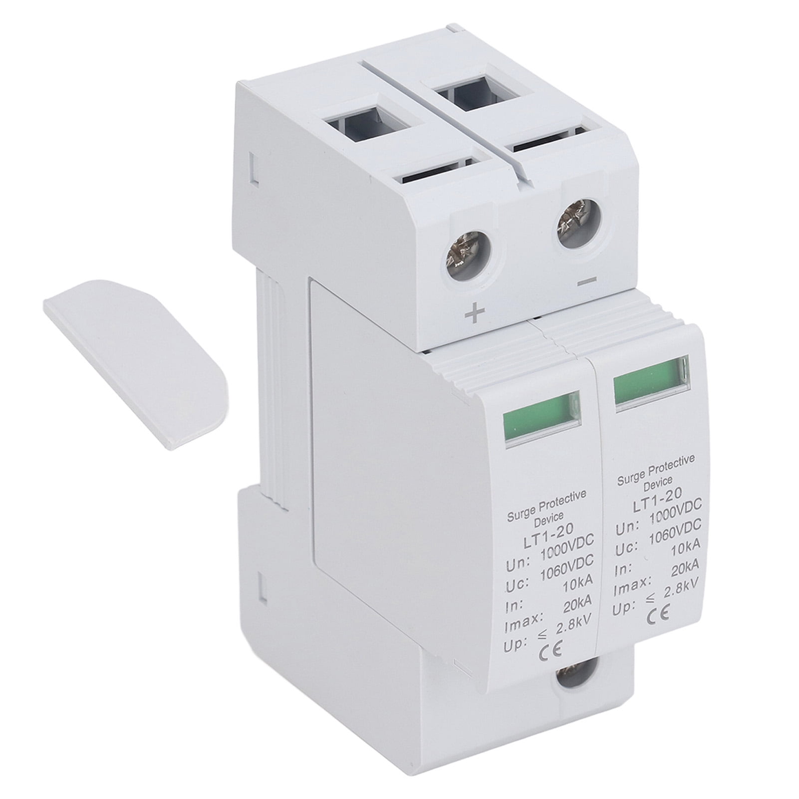 Surge Protective Arrester Device, Surge Protector Protective Device Easy To Install 2P 1000V DC  for On Load Electrical Equipment for Electrical Systems