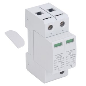 Surge Protective Arrester Device, Surge Protector Protective Device Easy To Install 2P 1000V DC  for On Load Electrical Equipment for Electrical Systems