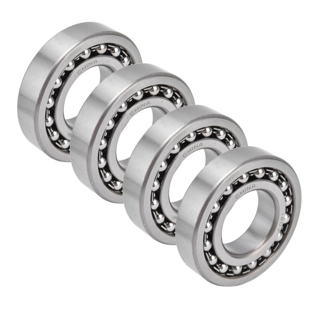 Roulements à Double Rangée, Faible Friction et Résistance au Bruit, Résistants à l'Usure, Étanches, à Alignement Automatique, Roulement à Billes 4 Pcs pour pour Moteurs pour Patins à Roulettes 1204,1205,1206,1207,1208