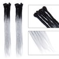 thumbnail image 2 of MesaSe Extension de Dreadlocks Ombrée pour Hip-Hop Synthétique Résistante à la Chaleur Crochet Tressage Cheveux Fait Main Extension Torsade Tressage pour Femmes Brun Foncé 20”-35g, 2 of 6