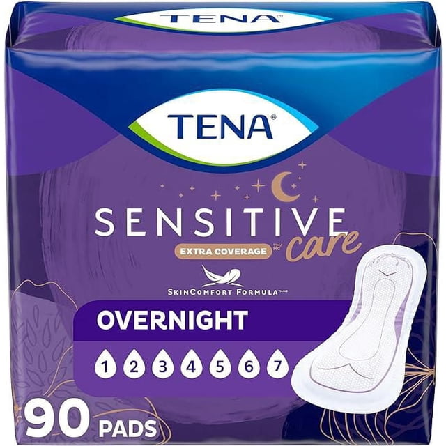 TENA Sensitive Care Extra Coverage De Nuit 90ct.