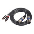thumbnail image 4 of Dual XLR Stereo YCable Splitter Cord Compatible for Multimedia Speakers And Home Stereo 5FT, 4 of 8