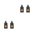 thumbnail image 3 of Ruiboury 2pcs/set Set Mood Flickering Candlelight Of Black Lanterns Size Innovative black-2PCS 2Set, 3 of 6