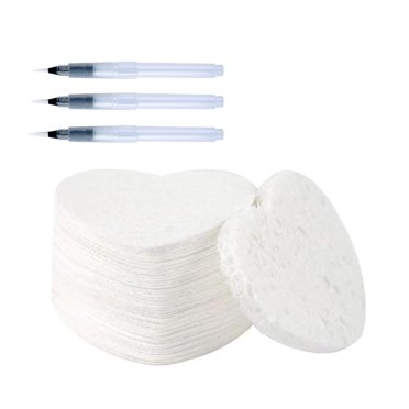 Papier de Peinture Texture Mousse Vierge Dessin 3D Toile Magique Éponge avec Pinceau à Eau Papier de Peinture Blanc Gonflé pour Enfants Adultes Bricolage Fournitures d'Art et d'Artisanat