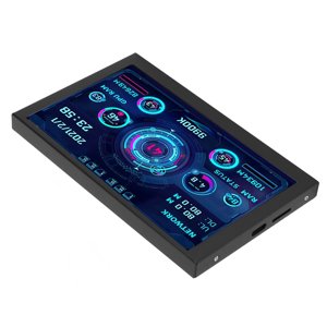 PC CPU Moniteur de données, échange vertical horizontal d'économies d'énergie Mini ITX PC Cas Moniror USB TYPE C Pour office