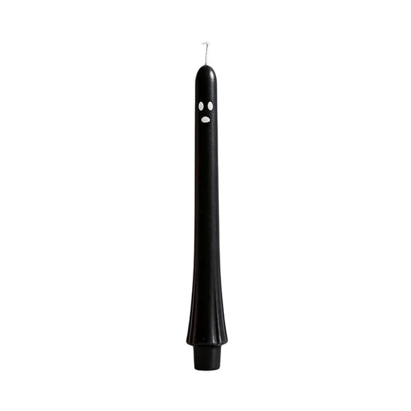 Drppepioner Cute Ghost Taper Candles,Halloween Spooky Ghost Face Long Stick Candlesticks for Party Home Table Decor