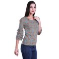thumbnail image 3 of Moomaya Ruffle Sleeve Printed Cotton Womens Tops Plus Size Short T-Shirt Top, 3 of 4