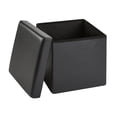 thumbnail image 4 of HOMETRENDS 15 inch Storage Cube Black, 4 of 5