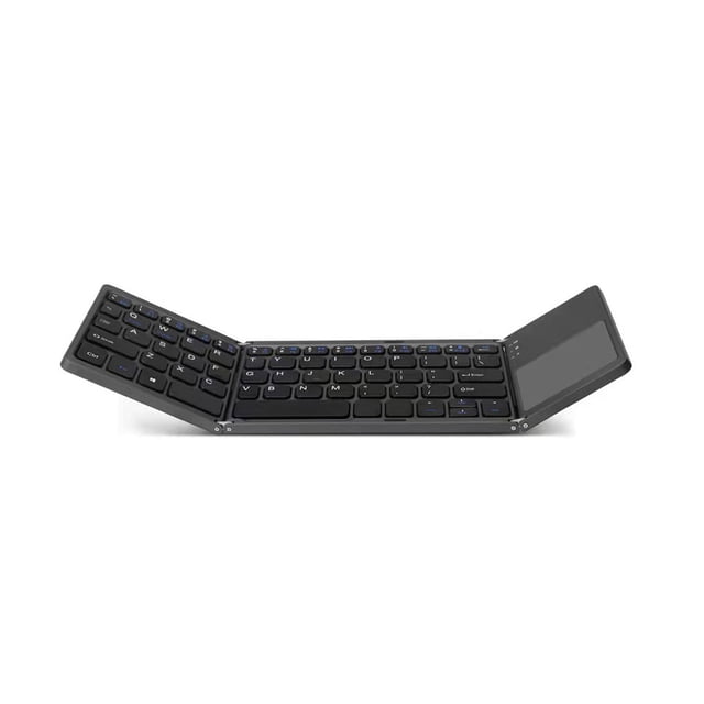 relayinert Clavier de Jeu ABS Pliable Micro 140mAh Rechargeable 64 Touches Compatible Bluetooth pour Ordinateur Portable Tablette Accessoires de Clavier Gris Foncé