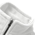 thumbnail image 4 of LSLJS Women's Men Winter Hooded Softshell Windproof Soft Coat Long Sleeve Jacket( White, XL), 4 of 8