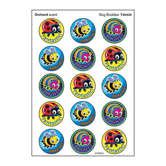 Autocollants Puants Bug Buddies/Orchard®, 60 Unités