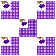 thumbnail image 2 of QualitChoice 100 Square Aluminum Foil Wrappers for Chocolate Sweets Candy Confectionery purple 5Set, 2 of 6