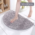 thumbnail image 1 of Carpet - Half Round Bathroom Rug for Comfort Durable Thickened Furry Soft and Machine Washable Bath Mat for Everyday Use, 1 of 7