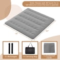 thumbnail image 3 of Costway King Futon Mattress Japanese Floor Pad Washable Cover Carry Bag Gray, 3 of 10