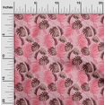 thumbnail image 2 of oneOone Tissu Flex Coton Rose Feuille Tropicale Matériel de Robe Tissu Imprimé Tissu au Mètre 40 Pouces de Large, 2 of 5
