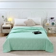 thumbnail image 2 of VogueV Dual-Side Cooling Blanket - Temperature-Regulating Bedding for Hot Sleepers Mint Green, 2 of 8