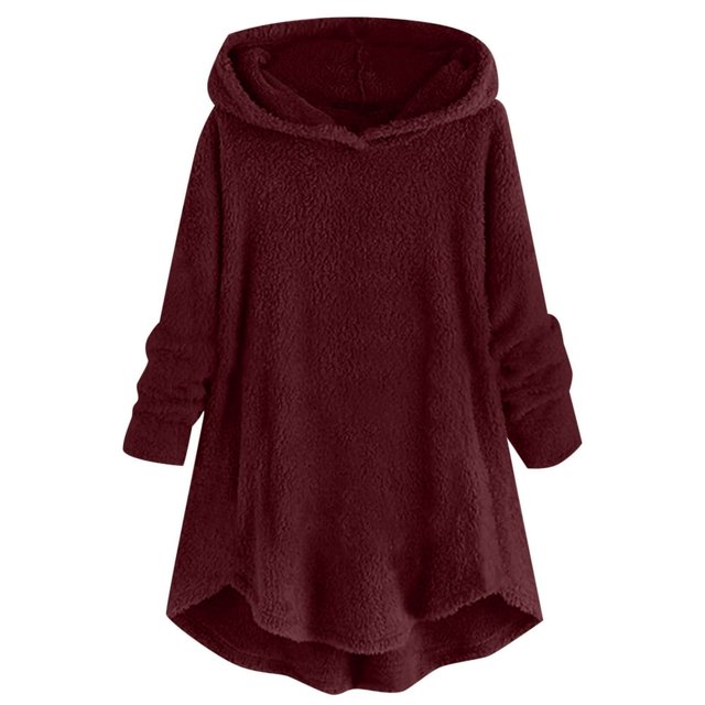 Womens Cardigan Plus Size Button Plush Tops Hooded Loose Cardigan Wool Coat Winter Jacket Navy Xl