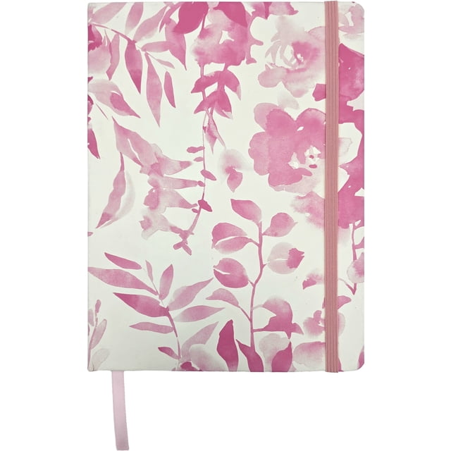 Hilroy Blush Bloom Journal for Adult Notetaking, 96 Sheets, 6 x 8 in