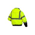 thumbnail image 2 of Pyramex RJ31 Series Class 3 Fleece Bomber Safety Jacket, Lime, Medium, 2 of 3