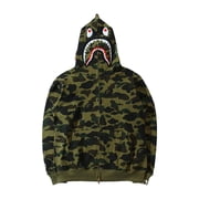 Clearance! Lisingtool Men's And Women's Camouflage Printed Sweaters Zippered Hoodies Sweaters